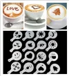 16 sets of fancy coffee print latte and cappuccino molds, each 30g Specification image